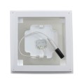 LMT-1663W 5X5 Neptune Scallop Lens Low Voltage Lighted Post Cap - White