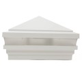 3.625" Haven Low Voltage Lighted Post Cap - White