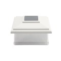 LMT 5" Sq. Classic Solar Light Post Cap (White) (Default)