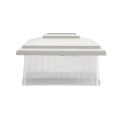 LMT 5" Sq. Classic Solar Light Post Cap (White) (Default)
