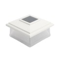 LMT 5" Sq. Classic Solar Light Post Cap (White) (Default)