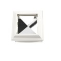 4" Cambridge Solar Accent Light Vinyl Post Cap for Vinyl Fence and Railing (White)