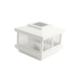 5" Cambridge Solar Accent Light Vinyl Post Cap for Vinyl Fence and Railing (White)