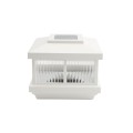 5" Cambridge Solar Accent Light Vinyl Post Cap for Vinyl Fence and Railing (White)