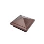 4" X 4" Haven Style Vinyl Post Cap for Vinyl Fence and Railing (Antique Copper)