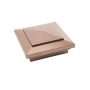 4" x 4" Cape May Style Vinyl Post Cap - Antique Copper