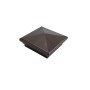 4" X 4" Neptune Style Vinyl Post Cap for Vinyl Fence and Railing (Antique Brown)