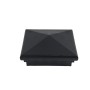 4" X 4" Neptune Style Vinyl Post Cap for Vinyl Fence and Railing (Hammertone Black)