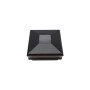 4" Sq. Neptune Solar LED Lighted Vinyl Post Cap for Vinyl Fence and Railing (Hammertone Black)