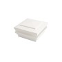  3.625" Sq. Cape May Low Voltage LED Lighted Vinyl Post Cap for Vinyl Fence and Railing (Cool White) White 