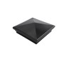 5X5 Neptune Style Vinyl Post Cap for Vinyl Fence and Railing (Hammertone Black)