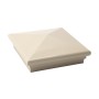 5.625" Neptune Style Vinyl Post Cap for Vinyl Fence and Railing (Almond)