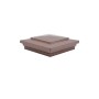 5X5 Cape May Style Vinyl Post Cap for Vinyl Fence and Railing (Antique Copper)