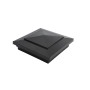 5X5 Cape May Style Vinyl Post Cap for Vinyl Fence and Railing (Hammertone Black)