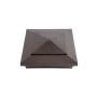 5.625" Cape May Style Vinyl Post Cap for Vinyl Fence and Railing (Antique Brown)
