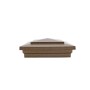 6X6 Cape May Style Vinyl Post Cap for Vinyl Fence and Railing (Antique Gold)