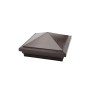 5X5 Haven Style Vinyl Post Cap for Vinyl Fence and Railing (Antique Brown)