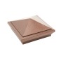 5X5 Haven Style Vinyl Post Cap for Vinyl Fence and Railing (Antique Copper)