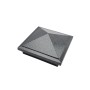5.625" Haven Style Vinyl Post Cap for Vinyl Fence and Railing (Antique Gray)