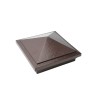 6X6 Haven Style Vinyl Post Cap for Vinyl Fence and Railing (Antique Brown)