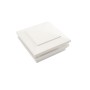 5" x  5" Cape May Low Voltage (Warm White LED) Lighted Vinyl Post Cap - White 