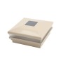 5.625" Sq. Neptune Solar LED Lighted Vinyl Post Cap for Vinyl Fence and Railing (Almond)