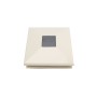 6" Sq. Neptune Solar LED Lighted Vinyl Post Cap for Vinyl Fence and Railing (Almond)
