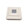 5.625" Sq. Cape May Solar LED Lighted Vinyl Post Cap for Vinyl Fence and Railing (Khaki)