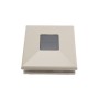 4.5" Sq. Neptune Solar LED Lighted Vinyl Post Cap for Vinyl Fence and Railing (Khaki)