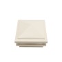 4.5" (4 1/2" x 4 1/2") Haven Low Voltage (Cool White LED) Lighted Vinyl Post Cap - Beige