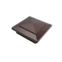 4.5" Sq. Cape May Style Vinyl Post Cap for Vinyl Fence and Railing (Antique Brown)