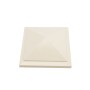 4.5" sq Haven Style Vinyl Post Cap for Vinyl Fence and Railing (Beige)