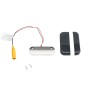 3K Stair and Side Light With Cover for Vinyl Fence and Railing (Warm White)  Black