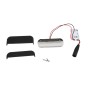 5K Stair and Side Light with Cover for Vinyl Fence and Railing (Cool White) Black