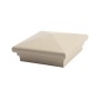 4" x 4" Neptune Downward Low Voltage (Warm White LED) Lighted Post Cap - Almond 