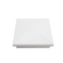 5" x 5" Neptune Downward Low Voltage (Cool White LED) Lighted Post Cap - White 