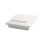 5" x 5" Cape May Downward Low Voltage (Cool White LED) Lighted Vinyl Post Cap - White 