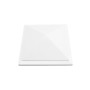5" Sq. Haven Downward Low Voltage LED Lighted Vinyl Post Cap for Vinyl Fence and Railing (Warm White)  White 