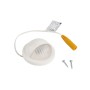Scalloped Dome Side Light for Vinyl Fence and Railing (Warm White)  White