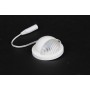 Scalloped Dome Side Light for Vinyl Fence and Railing (Cool White) Beige
