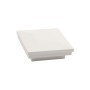 LMT 2.5" Sq. Ornamental Downward Low Voltage Light Post Cap (Textured White)