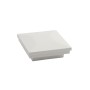 2.5" (2 1/2" x 2 1/2") Ornamental Downward Low Voltage (Cool White LED) Lighted Vinyl Post Cap - White