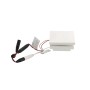 2" Sq. Ornamental Low Voltage LED Lighted Combo Vinyl Post Cap for Vinyl Fence and Railing (Cool White) White