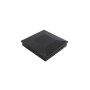 4" Sq. Ornamental Low Voltage LED Lighted Combo Vinyl Post Cap for Vinyl Fence and Railing (Warm White) Black