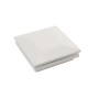 4" Sq. Ornamental Low Voltage LED Lighted Combo Vinyl Post Cap for Vinyl Fence and Railing (Cool White) White