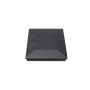 4.5" (4 1/2" x 4 1/2") Ornamental Low Voltage (Cool White LED) Lighted Vinyl Post Cap - Black