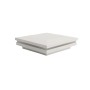 4.25" (4 1/4" x 4 1/4") Low Voltage LED Ornamental Vinyl Post Cap For AZEK/TimberTech Post Sleeves with Dual Outward & Downward Lighting (Warm White) - Low Gloss White
