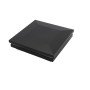 4.5" (4 1/2" x 4 1/2") Low Voltage LED Ornamental Vinyl Post Cap with Dual Outward & Downward Lighting (Cool White) - Black