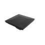 5" x 5" Ornamental Downward Low Voltage (Warm White LED) Lighted Vinyl Post Cap - Black