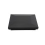 5 1/2" Sq. Ornamental Downward Low Voltage LED Lighted Vinyl Post Cap For AZEK/TimberTech Post Sleeves (Low Gloss Black)